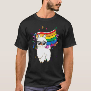 Camiseta Bandeira Lgbt Llama Gay Lésbica Resiste Especial B