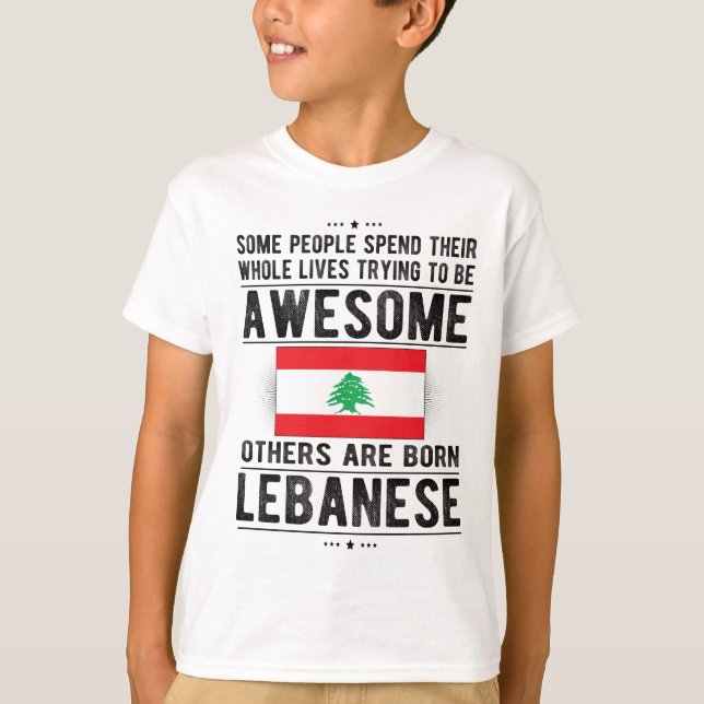 Camiseta Bandeira Libanesa Patrimônio Libanês Raízes Libane (Frente)