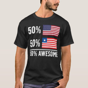 Camiseta Bandeira Liberal Americana Liberal Herança Libéria