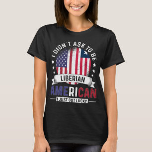 Camiseta Bandeira Liberiana Americana Orgulho Libéria Band