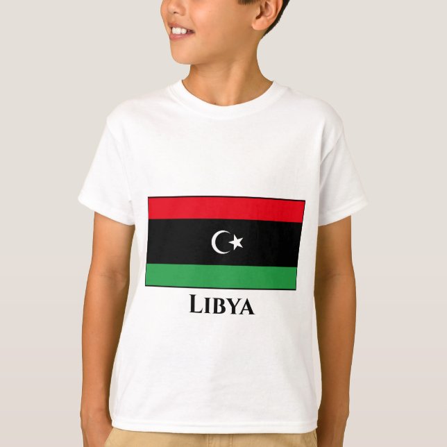 Camiseta Bandeira Líbia (Líbia) (Frente)