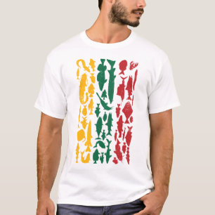 Camiseta Bandeira lituana Feita de Peixe - Design de Pesca