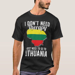 Camiseta Bandeira lituana I Lituânia Bandeira I Férias I Le