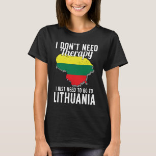 Camiseta Bandeira lituana I Lituânia Bandeira I Férias I Le