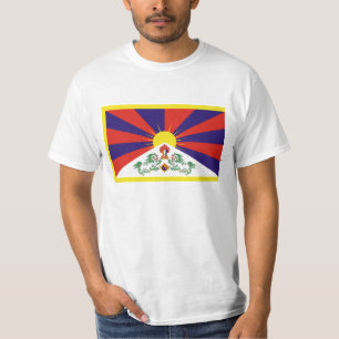 Camiseta Bandeira livre de Tibet - ་ do བཙན do ་ do རང do ་