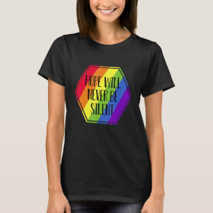 Camiseta Bandeira Lqbtq Gay Arco-Íris Orgulho de Sinalizado
