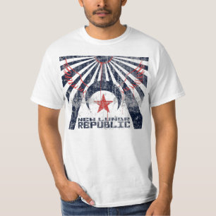 Camiseta Bandeira lunar nova da república
