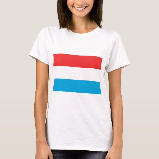 Camiseta bandeira luxemburgo (Frente)