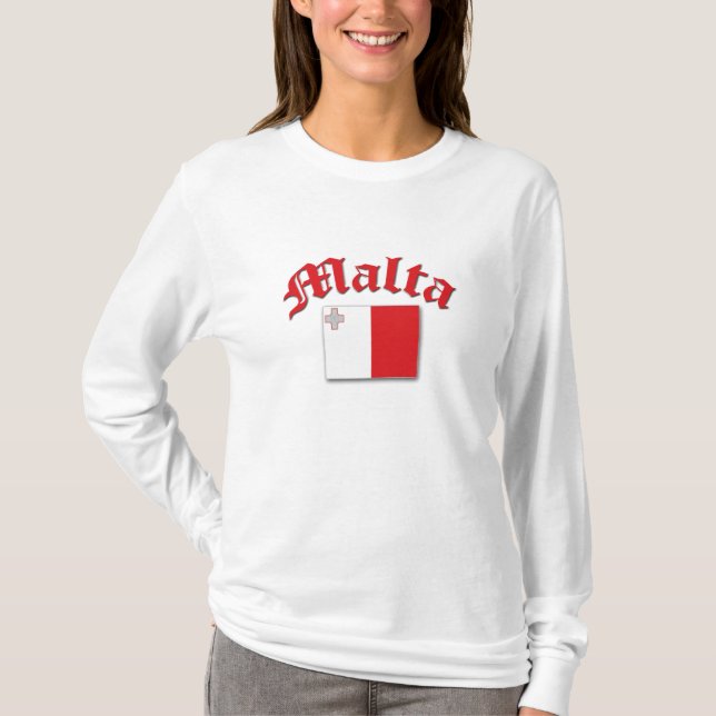 Camiseta Bandeira maltesa (Frente)