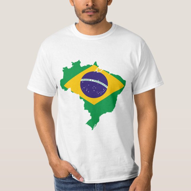 Camiseta bandeira mapa brasil (Frente)