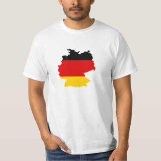 Camiseta Bandeira-mapa de Alemanha