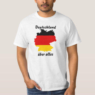 Camiseta Bandeira-mapa de Alemanha