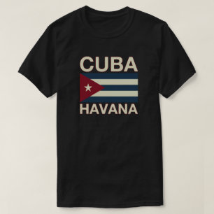 Camiseta Bandeira maravilhosa de Cuba Havana