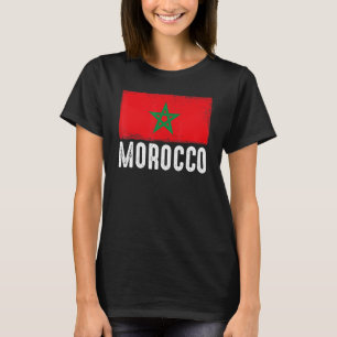 Camiseta Bandeira Marrocos Futebol Vintage Fan Team Prid