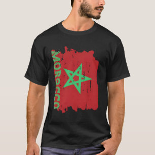 Camiseta Bandeira marroquina - Orgulho Marrocos