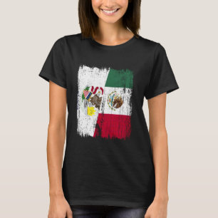 Camiseta Bandeira Meia Illinois México Herança Mexicana Ill