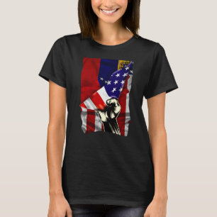Camiseta Bandeira Metade Americana ROOTS USA Flag Venez