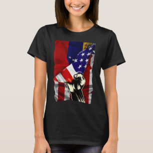 Camiseta Bandeira Metade Americana ROOTS USA Flag Venez