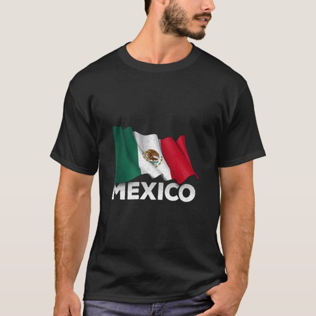 Camiseta Bandeira mexicana (Frente)