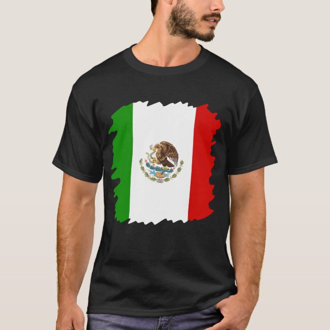 Camiseta Bandeira mexicana (Frente)