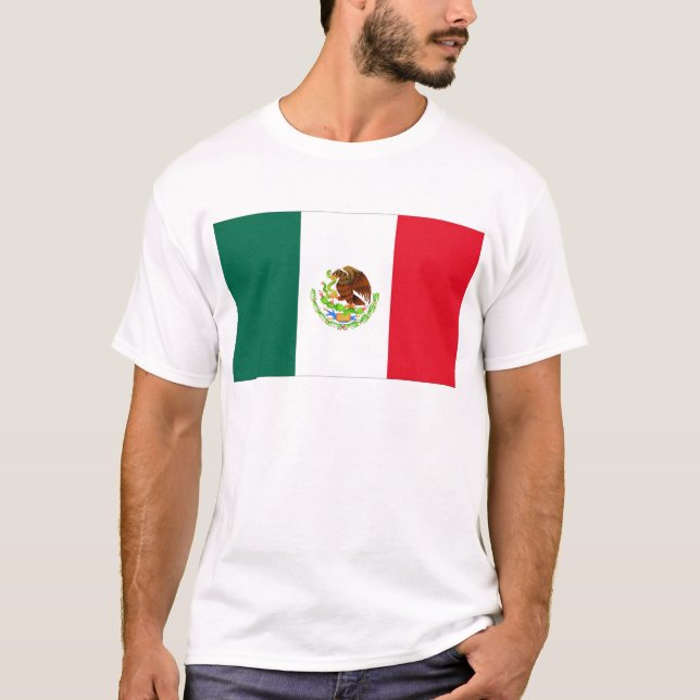 Camiseta Bandeira mexicana (Frente)