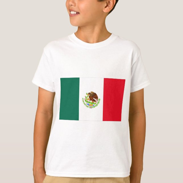 Camiseta Bandeira mexicana (Frente)