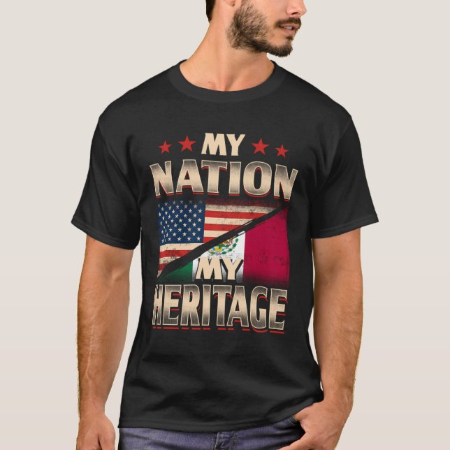 Camiseta Bandeira Mexicana América do México Presente Ameri (Frente)