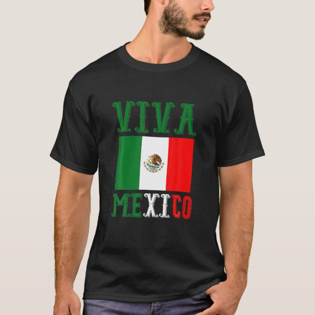 Camiseta Bandeira mexicana América Latina Ideia do presente (Frente)
