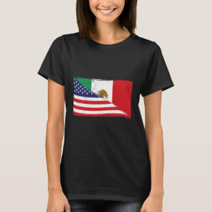 Camiseta Bandeira Mexicana Bandeira Americana Orgulhosa Raí