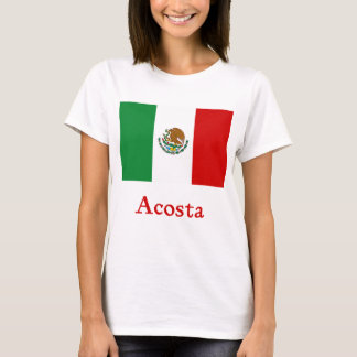 Camiseta Bandeira mexicana de Acosta