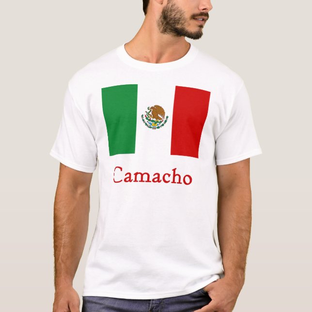 Camiseta Bandeira mexicana de Camacho (Frente)