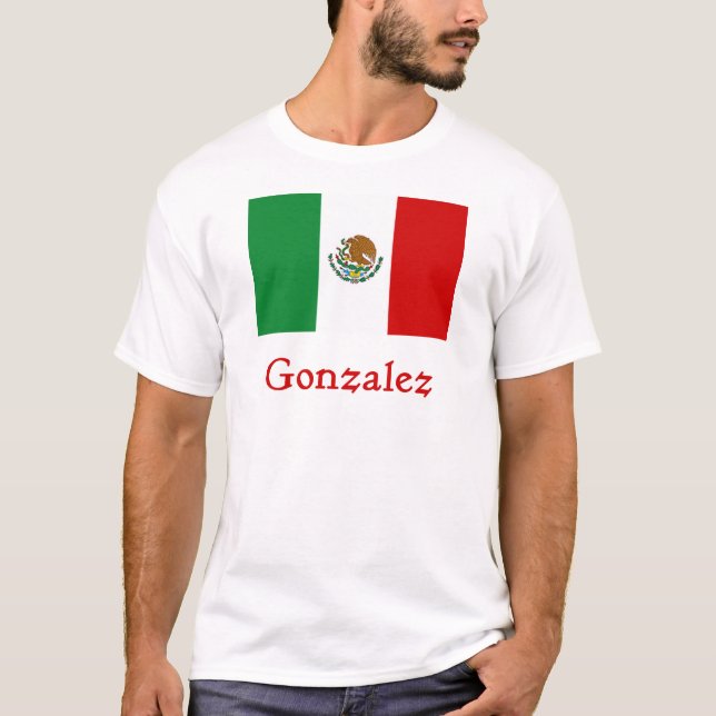 Camiseta Bandeira mexicana de Gonzalez (Frente)
