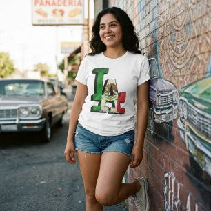 Camiseta Bandeira Mexicana de Los Angeles