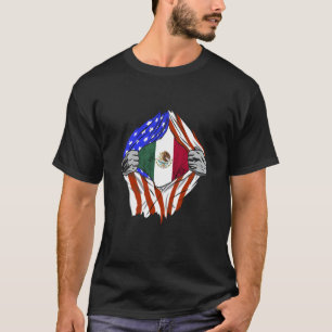 Camiseta Bandeira mexicana do Orgulho Mex mexicano nos EUA
