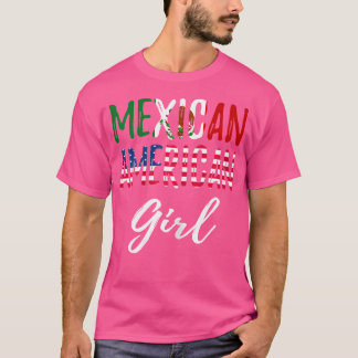 Camiseta Bandeira mexicana do Orgulho Moçulmano Americano