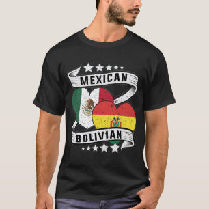 Camiseta Bandeira Mexicana E Bolívia