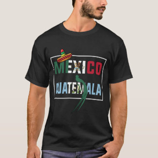 Camiseta Bandeira Mexicana E Guatemala