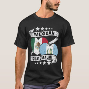 Camiseta Bandeira Mexicana E Guatemala