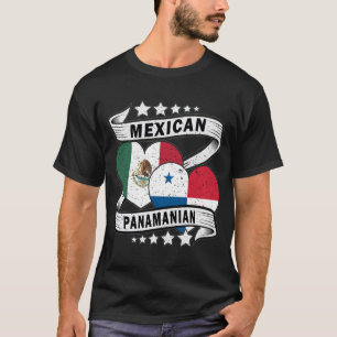 Camiseta Bandeira Mexicana E Panamenha