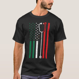 Camiseta Bandeira mexicana estetoscópio Cinco De Mayo Nu