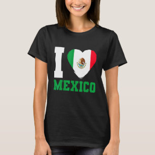 Camiseta Bandeira mexicana I Love México