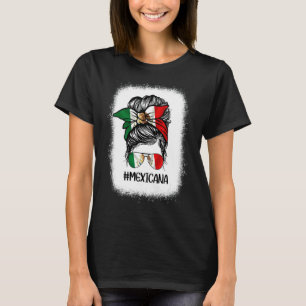Camiseta Bandeira Mexicana Mãe Arma Latim México Herita His