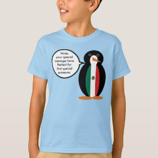 Camiseta Bandeira Mexicana Ms. Penguin Meninos'