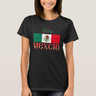 Camiseta Bandeira Mexicana Viva Dia da Independência do Méx