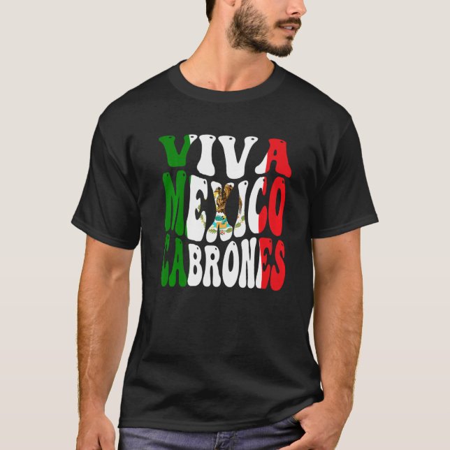 Camiseta Bandeira Mexicana Viva Dia da Independência do Org (Frente)