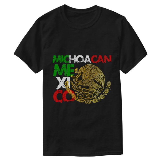 Camiseta Bandeira Michoacán México  (Michoacan Mexico Flag T-Shirt)