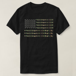 Camiseta Bandeira Militar de Camo dos EUA