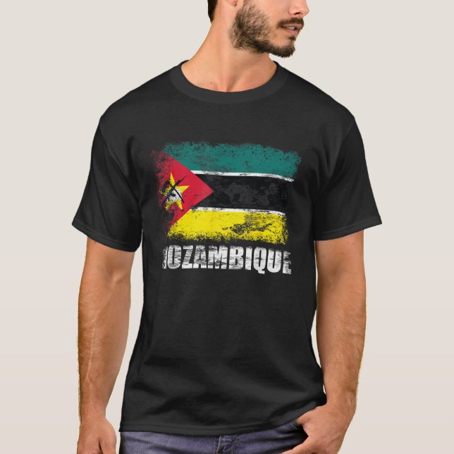 Camiseta Bandeira moçambicana (Frente)
