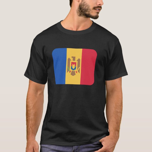Camiseta Bandeira Moldávia (Frente)