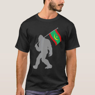 Camiseta Bandeira Muritaniya Ou Mauritana Na Bandeira Da Ma